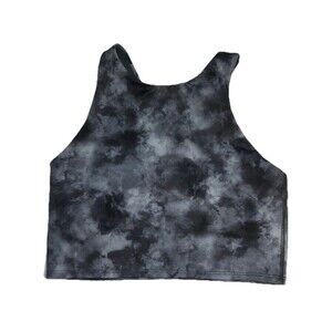 Athleta Grey Tie Dye Sports Bra Women XS Racerback